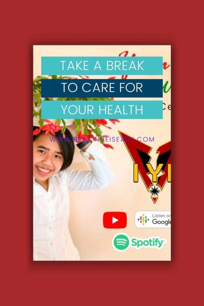 take a break to care for your health poster