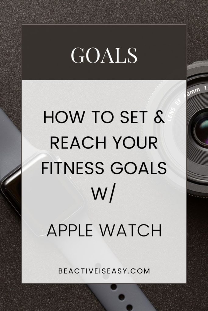 how to set and reach your fitness goals with apple watch cover page with an apple watch in the background