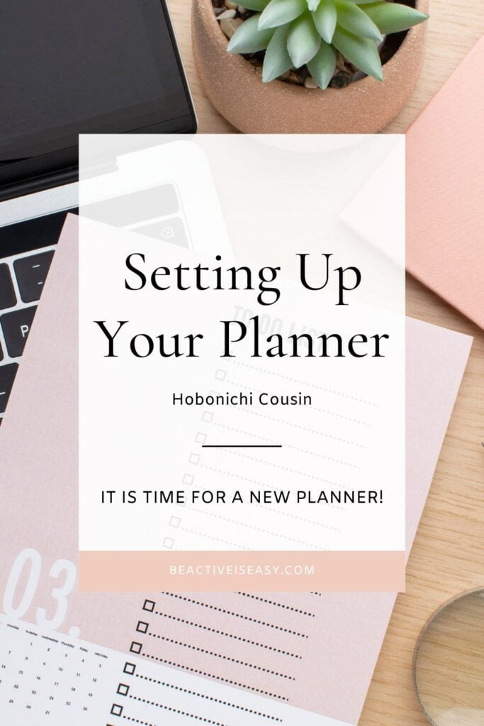 setting up your planner: hobonichi cousin. It's time for a new planner!