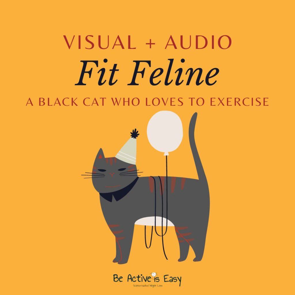 visual + audio: fit feline - a black cat who loves to exercise